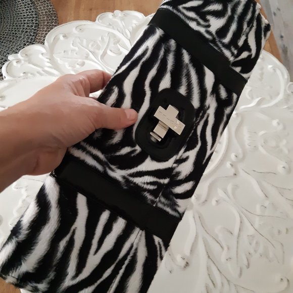 Cécile Hot Iron Clutch Purse zebra - Picture 3 of 6